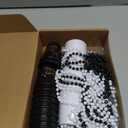 Sureio 24 Pack Shot Glass Necklaces Cups Bulk Birthday Shot Glass on Beaded Plastic Necklace for Happy Wedding Festival Parade Birthday Party Favor Anniversary Supplies(Black, White)