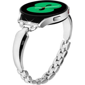 20mm Bracelet Compatible with Samsung Galaxy Watch 7 6 5 4 40mm 44mm Women's Stainless Steel Wristband