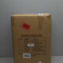 KROSER Hardside Expandable Carry On Luggage 22x14x9 Airline Approved With Front Business Pockets, 20 Inch Suitcases with Wheels, Carry on Suitcase with TSA Lock & USB Port, Black-Dark Red