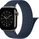 Patented Magnetic Link Sport Band Compatible with Apple Watch Bands Men 44mm 45mm 46mm 49mm 42mm 41mm 40mm 38mm Women, Nylon Sport Loop Strap for iWatch Ultra 3 2 1 SE Series 11 10 9 8 7 6 5 4 3 2 1
