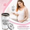 2 x New Mom Gifts for Pregnant Women, 20 Oz Stainless Steel Tumbler Set Funny Dog Mom Pregnancy Gift for Expecting Mom, Mother to be Gift for First Time Moms Wife Friend Mother Day Xmas Presents