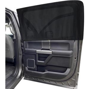 EcoNour Car Window Screen for Ford F-150 (20152020) 2 Pack | Breathable Mesh Camping Window Covers | 100% Protection from Bugs, Mosquito & UV | Baby Safe Privacy Blackout Net | Car Accessories