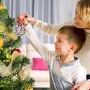 Christmas Ornament 2025 for Xmas Tree Decorations, 2025 Christmas Wreath Ornament with Rotatable Snowman for Holiday Decorative Keepsake Gift