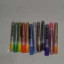 HOMSFOU 12pcs Glitter Paint Markers Metallic Paint Pens for Boys and Girls for Cards Scrapbooks Photo Albums Sparkly Water-based Ink for Creative Projects