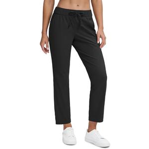 Seamaid Women's Golf Pants with Pockets 7/8 Stretch Ankle Travel Pants for Athletic Casual Size M