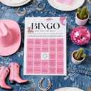 Bridal Shower Game Bingo Bachelorette Party Games Last Rodeo Wedding Shower Find the Guest Cowgirl 50 Guests