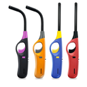 4 Pack Candle Lighter Long Lighters, Refillable Butane Lighters for Candle Camping Fireplace Party BBQ Grill(No Fuel)