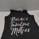 Womens Bride's Fabulous Mother Shirt Matching Family Bridal Party Tank Top (Black)