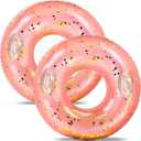 Adult Large Hawaiian Swimming Rings Circle Floaty Hawaiian Inflatable Pool Float Tube,s Water Fun Large Adult Swimming Pool Float for Beach Lake Summer Holiday Beach Party