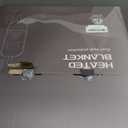 Heated Electric Blanket Queen Size - 84" x 90" Heating Blanket with Dual Control, 10 Heating Levels & 8 Hours Auto Off, Soft Warm Flannel Blanket, Christmas Birthday Gifts for Senior Grandma (Ash Gray)