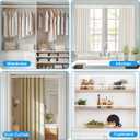 4 Pack Tension Rods for Windows 28 to 48 inch, Adjustable Curtain Rods No Drilling Spring Rods Extendable Pressure DIY Tension Rod for Window Closet Kitchen, White