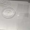 V-HANVER 360 Rotating Makeup Organizer Perfume Organizer Clear Cosmetic Storage Display Case Large Capacity Acrylic Beauty Holder Adjustable Partition Height for Bedroom Dresser or Bathroom Vanity