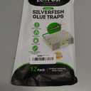 Silverfish Trap  12 Pack | Sticky Indoor Glue Trap for Silverfish, Firebrat, and Other Bugs and Crawling Insects | Adhesive Silverfish Killer Paks, Monitor, and Detector with Natural Bait Attractant