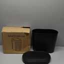 jinligogo 5 Gallon Bathroom Trash Can with Lid, Automatic Motion Sensor Black Trash Can, Touchless Slim Waterproof Garbage Bin for Kitchen, Bedroom, Office, and Bathroom