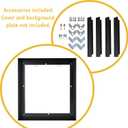 DIY Metal 24x48 Canvas Frame for 0.6-0.9" Deep Oil Painting,Black