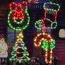 3 Pack Christmas Window Silhouette Lights Decorations, Window Lighted Candy Cane x1,Christmas Tree x1,Wreath x1,Christmas Stocking x1 for Home Indoor Wall, Patio Lawn
