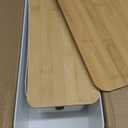 2 Pack Large Cable Management Box  Wooden Style Cord Organizer and Cover for TV Wires, Computer, Router, USB Hub and Under Desk Power Strip  Safe ABS Material and Baby-Pets Proof Lock (White)