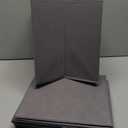 11x11 Storage Bins, Set of 4 Storage Cubes, Collapsible Cube Storage Bins, Fabric Closet Organizers with Handles for Home, Office, Closet Shelf Cabinet, Bookcase, Grey (Gery 4-Pack)