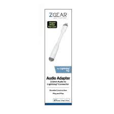 ZGEAR Audio Adapter 3.5mm Audio Lightning Connector