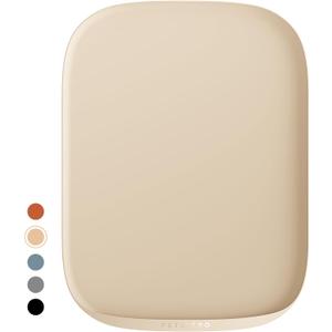 PETLIBRO Pet Food Mat for Cat & Dog, Waterproof Non-Slip Silicone Cat Food Mat for Feeder & Fountain, Dog Food Mat for Bowl & Waterer, Raised Edge Spill Protection Floor, Cove Feeding Mat 17.7"x12" (Ivory)