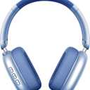 Y01 Wireless Over Ear Headphones, Noise Canceling Bluetooth 5.3 Headphones with Microphones,Hi-Res Audio,48H Playtime,Foldable,Breathable Soft Earpads for iOS/Android/Samsung/PC-Blue
