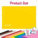 Hygloss Sheets Colorful Foam for DIY Arts & Craft, 12 x 18, Yellow, 10 Piece