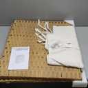 SONGMICS Laundry Hamper with Lid, 42.3 Gallon (160 L) Synthetic Rattan Clothes Laundry Basket with Lid and Handles, Foldable, Removable Liner, Goose Yellow ULCB216Y01