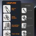 PVC Pipe Threader Threading Tool - Integrated Internal & External Pipe Threading Tool Dual-Function Pipe Threading Cutting Tool for 1/2" & 3/4" PVC/Plastic Pipes for Repair and Irrigation