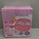 Kids Foot Spa & Nail Kit - Kids Spa Day Kit for Girls with Mask Foot Bath and Nail Dryer - Manicures Pedicure Toy Kit Nails Art Salon Girl Stuff - Christmas Birthday Gifts for 6 7 8 9 10-12 Year Old (Large Size)