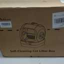 Mintakawa Automatic Cat Litter Box Self Cleaning - APP Control and Weight Monitoring - Ultra-Quiet, Suitable for Medium Cats and Kittens, Safe Anti-Pinch Litter Box (Assembly Required) - White