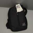 WATERFLY Crossbody Sling Backpack Sling Bag Travel Hiking Chest Bag Daypack (Black)