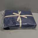 Shilucheng 100% Viscose Derived from Bamboo_ Sheets Queen Size 4pcs - Ultra Cooling & Silky Soft Bed Sheets, 16" Deep Pocket, Perfect for Hot Sleepers, Hotel Bedding Sheets (Navy Blue)