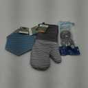 Cotton Oven Mitt With Silicone Grip, 1 Ea