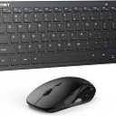 TECKNET Wireless Keyboard and Mouse Combo, Mini Cordless Computer Keyboard and Mouse Set 2.4GHz, Silent Adjustable 1600 DPI, Quiet Click, LagFree for Computer, Laptop, PC, Windows, Mac, Chrome OS