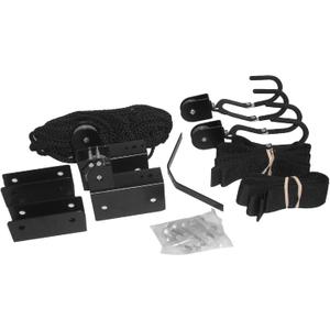 Attwood 11953-4 All-In-One Hoist System for Kayaks, Canoes and Bikes, Black Finish