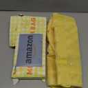 Tagitary Mesh Beach Bag with Zipper Large Beach Tote Waterproof Sandproof with 8 Pockets for Toys Pool Bag Beach Accessories (Yellow)