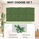 Artificial Grass Wall Panels, 12 Pack 10"x10" Boxwood Hedge Wall Panels with 100 Zip Ties, Boxwood Backdrop for Outdoor Indoor Decorative Fences Privacy Hedge