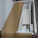 ChooChoo Narrow End Table, Small Side Table for Small Spaces, Slim End Table with Drawer, Narrow Nightstand Bedside Table for Living Room Bedroom, White, 2 Pack