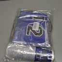 Graduation Decorations 2026 Disposable Blue Graduation Tableware Kit for 25 Guests Plates Napkins Cups Tablecloth Hanging Graduation Party Decorations 2026