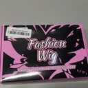 AISI HAIR Synthetic Wavy Curly Bob Wig with Bangs Ash Auburn Short Wavy Hair for Women Synthetic Heat Resistant Bob Wigs