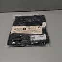 Fisoew Womens Cropped Oversized Sweatshirt Casual Lapel V Neck Long Sleeve Contrast Drawstring Loose Fit Fall Pullover Tops (Large, Black)