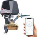 Jinvoo Zigbee Water Valve, Tuya Smart Water Valve Shutoff, Automatic Ball Valve Watering Timer, Sprinkler Controller, Compatible with Alexa and Google,Zigbee hub Required for Normal use