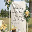 Artificial Wedding Arch Flowers Kit(Pack of 2) for Wedding Arch, Bridal Shower, Ceremony and Reception Backdrop Decoration (Gentle Creamy Yellow)