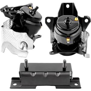 3PCS Front Left & Right Engine and Transmission Mounts Compatible with 2014-2018 Sliverado Sierra 1500 V8, 2015-2020 Escalade Tahoe 4WD, Replace OE: 84175582, 84175583, A2638
