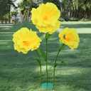 5.8 Ft Giant Artificial Flowers,Large Paper Flower,Huge Poppy Flowers Decoration for Wedding,Hotel,Office,Window Display and Home Farmhouse Decor(Yellow)