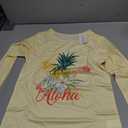 Beezizac Girls Yellow Pineapple Pajamas 2-Piece Long Sleeve & Pants PJ Set Cute Winter Jammies, Size 12