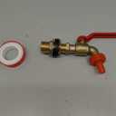 Rain Barrel Spigot Kit, Brass Water Barrel Faucet for Bucket, Water Tanks, Tubs, Pools etc