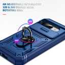 PASNEW for Google 9A Phone Case,360° Kickstand & Slide Camera Cover,Military Heavy Duty Full Body Hard Shell Phone Case for Google Pixel 9A Shockproof,6.3 inch,Blue
