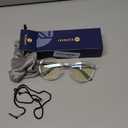 BLUEMOKY Reading Glasses for Men and Women: Blue Light Round Classic Eyeglasses - Computer Readers Glasses (C02 Clear / Grey)