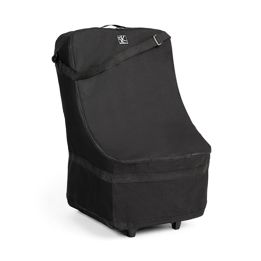 J.L. Childress Wheelie Car Seat Bag - Travel Bag for Airplane, Fits Most Baby & Infant Car Seats, Boosters, & Carriers, Airport Accessories for Gate Check or Baggage Check, Dual Rubber Wheels - Black